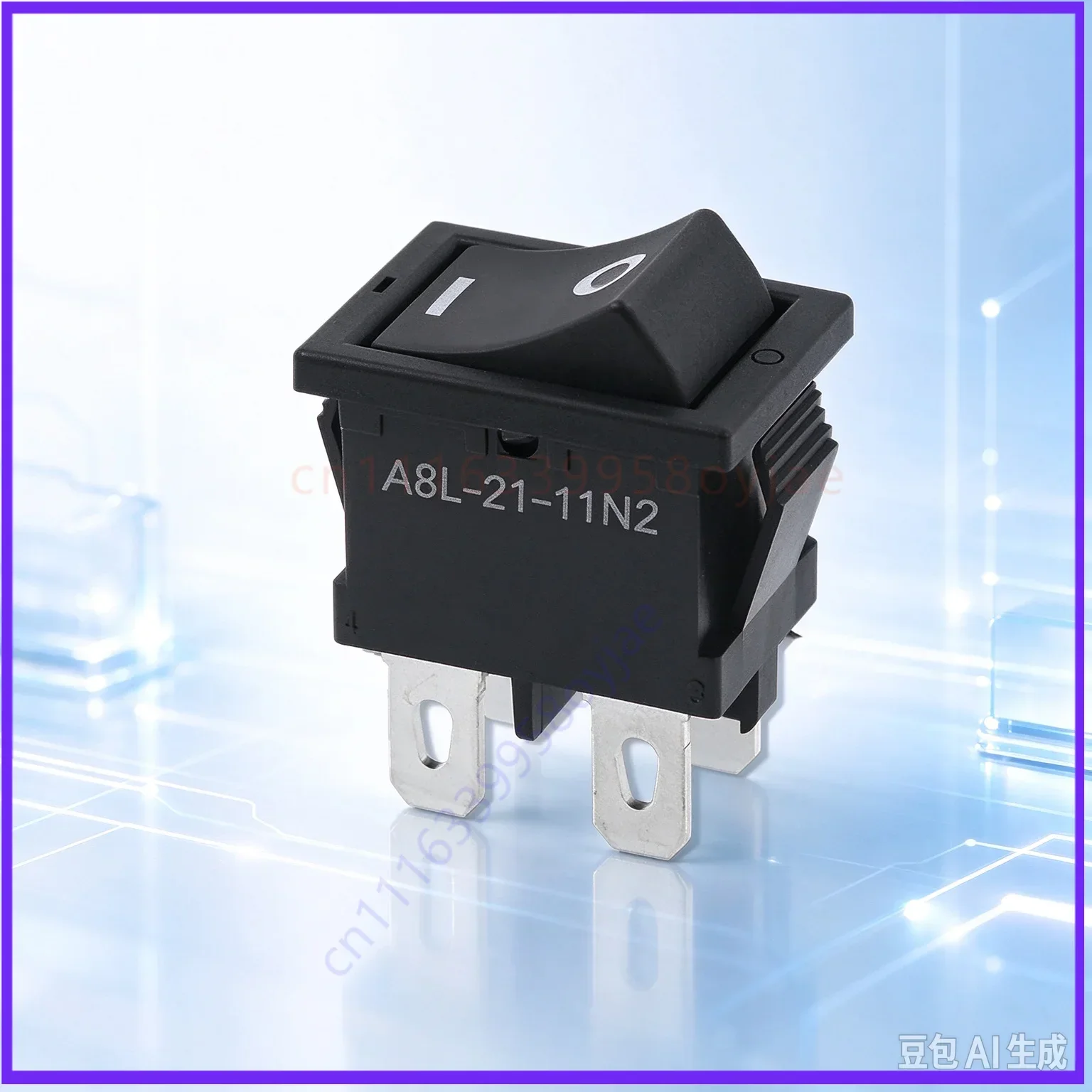 10pcs  Heavy for Omron A8L-21-11N2 Rocker Switch 4Pin 2Position 10A 250V