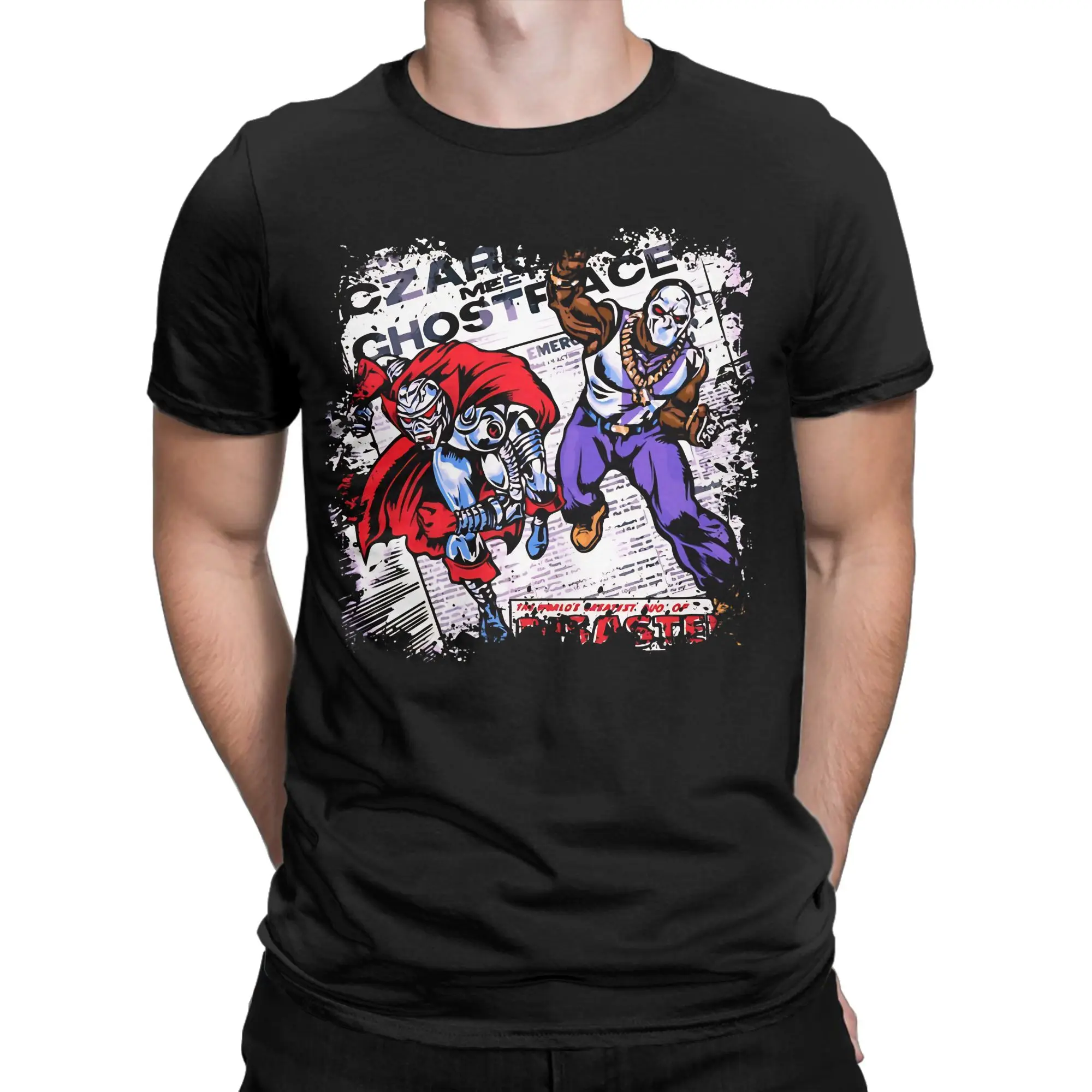 90s Underground Art  Classic Czarface Band Funny Graphic 100% Cotton T-Shirt Tops Tees For Men