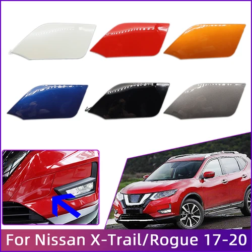 Imagen 1 del producto Tapa de cubierta de ojo de gancho de remolque para parachoques delantero de coche, para Nissan x-trail Rogue 2017 2018 2019 2020, gancho de remolque, guarnición de tapa de remolque
