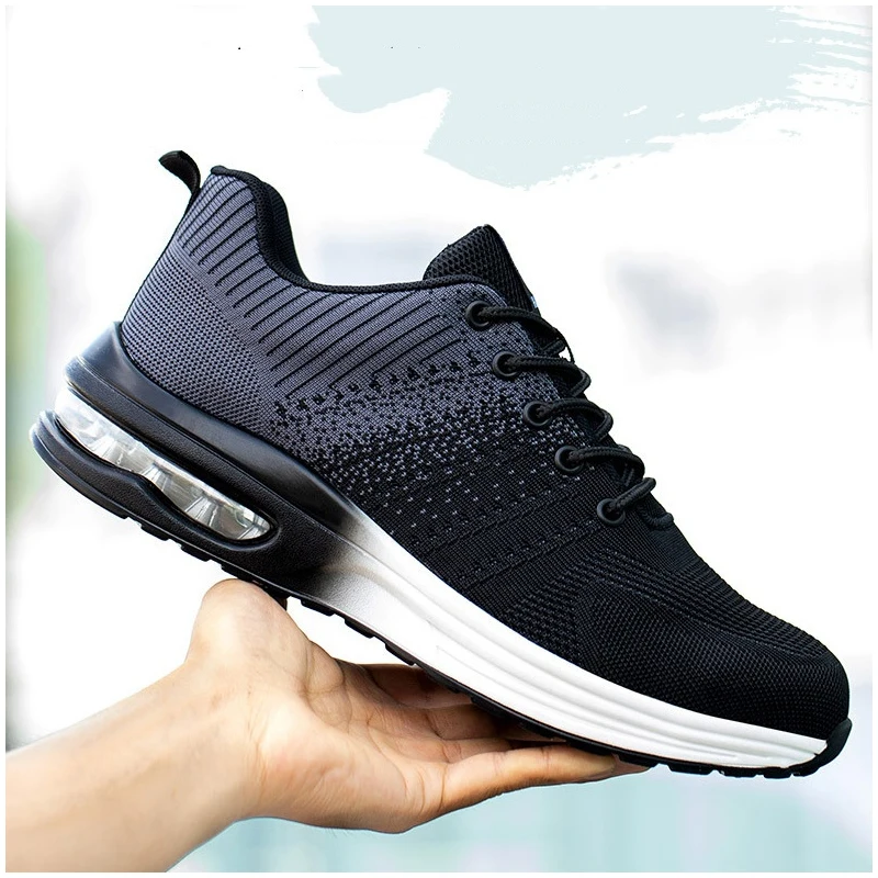 big size mens leisure breathable steel toe covers working safety shoes worker summer safe shoe tooling security boots protection