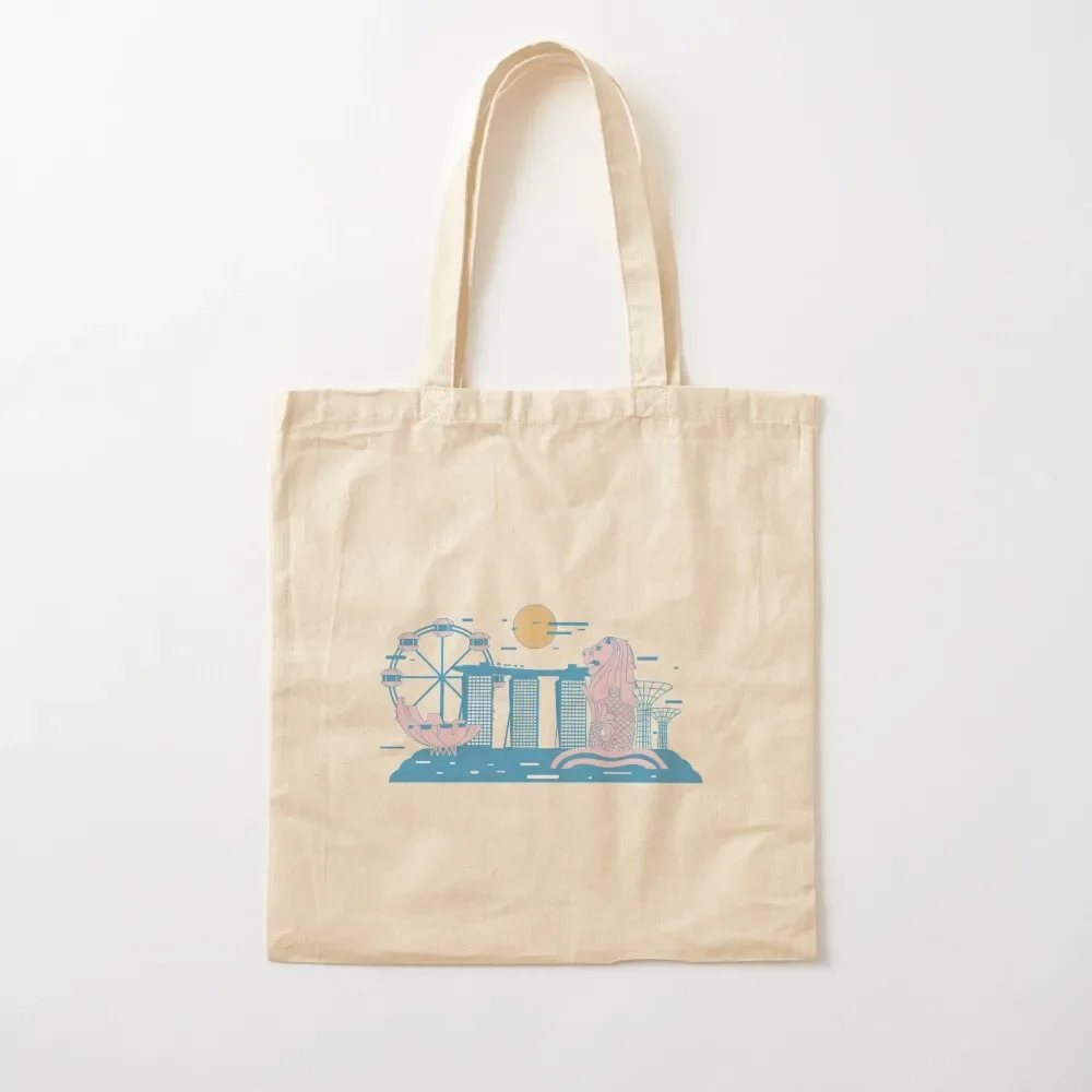 Singapore Souvenir 2 Tote Bag canvas tote great bag canvas bags Tote Bag