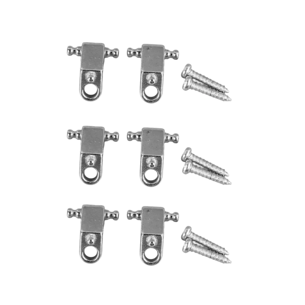 6PCS Metal Guitar String Tree Golden Silver Black String Trees For Electric Guitar Guitar String Retainer Set