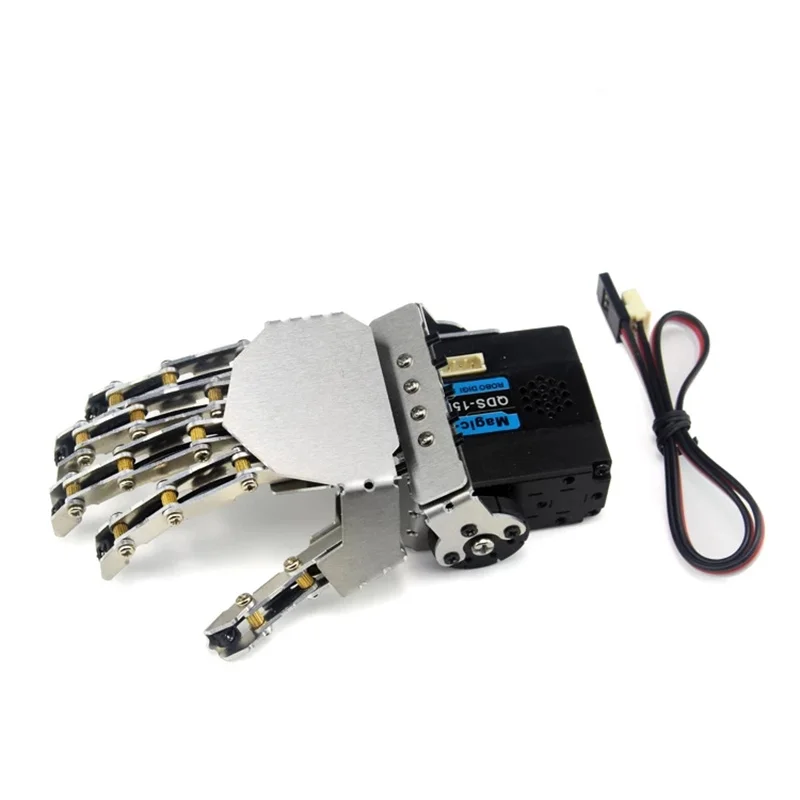 Mini Bionic Hand Humanoiden Roboter Arm Roboter Hand Fünf Finger Klaue Kralle Für Metall Manipulator Arm Greifer Smart DIY Zubehör – Detail 7