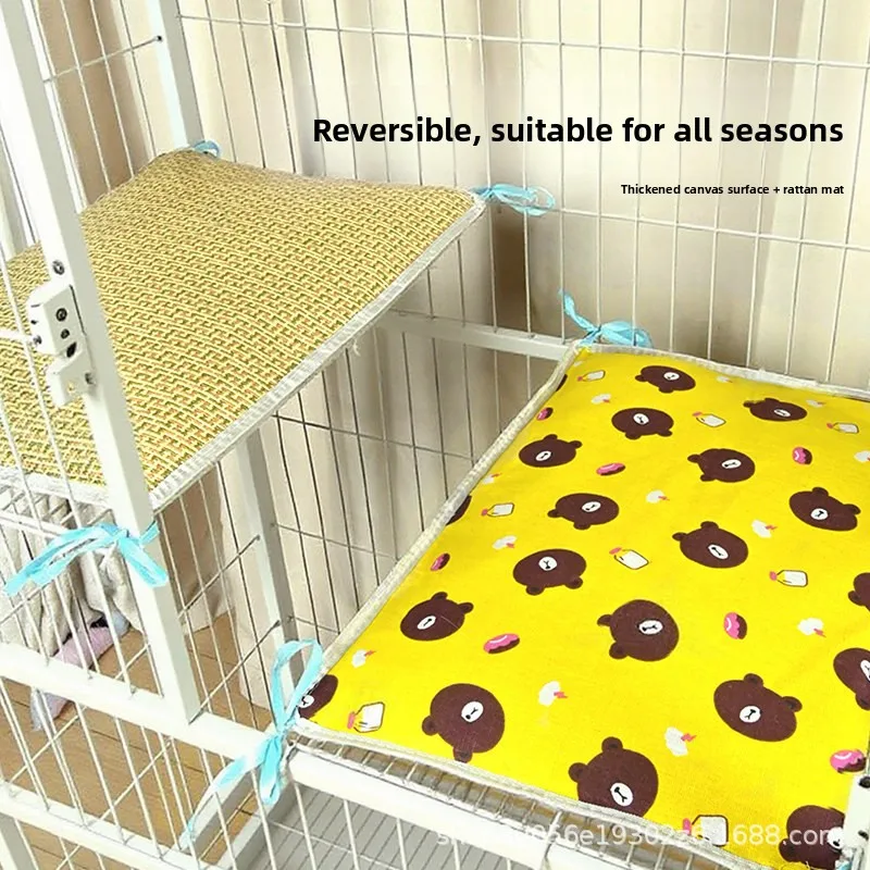 Special platform mat for cat cages, cat sleeping pad, suitable for all seasons, non-stick hair cat mat for summer