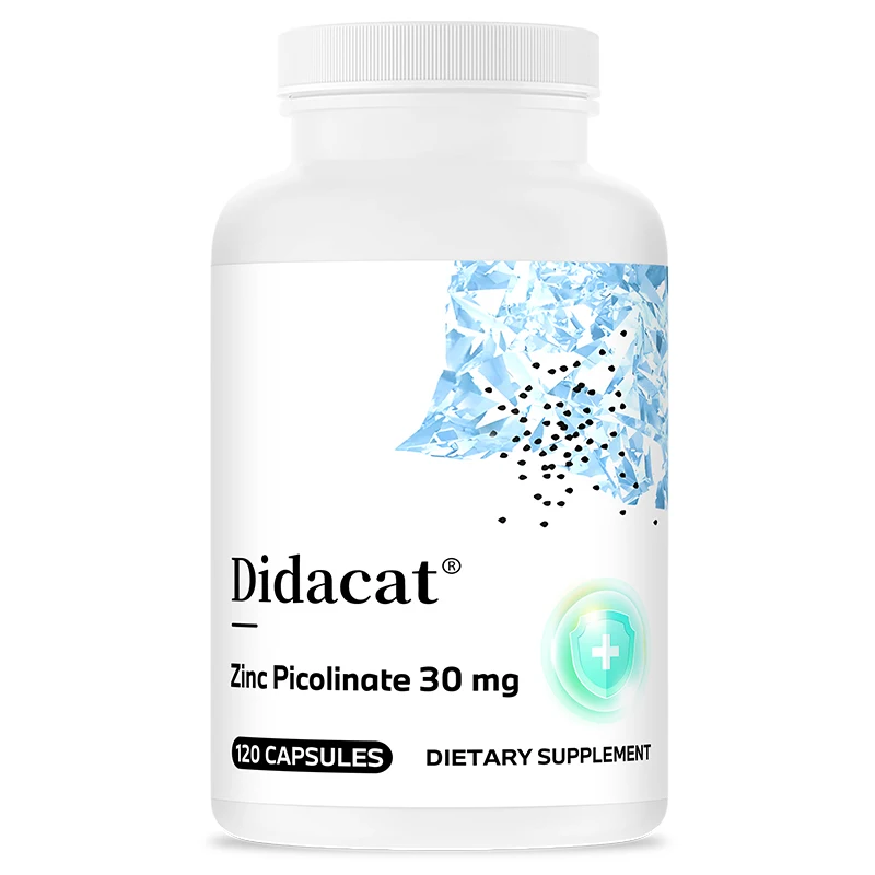 

Пиколинат цинка - способствует здоровью кожи, поддерживает иммунную систему, нормализует вкус и зрение, антиоксидант, без ГМО, веганский продукт, без глютена.