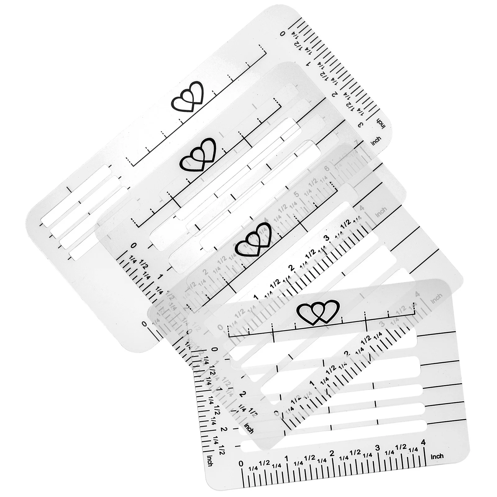 

4pcs Addressing Template For Envelope Mixed Pattern Reusable Clear Stencil Guide Journal Scrapbooking Wedding Invitation