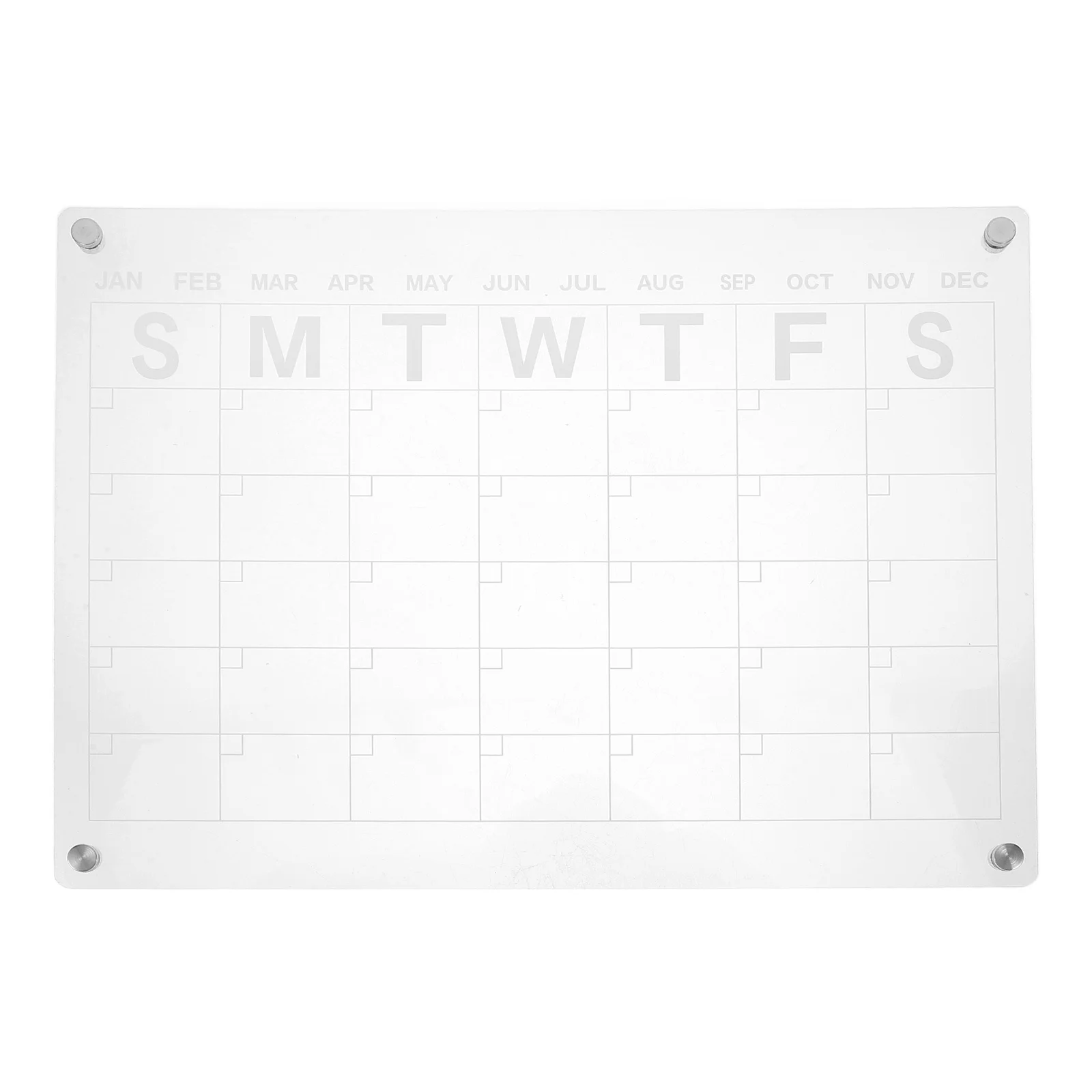 لوحة كتابة مسح جاف شفافة من الأكريليك المغناطيسي، مخطط رسائل مذكرة، منظم يومي لثلاجة المطبخ المكتبية، قابلة لإعادة الاستخدام