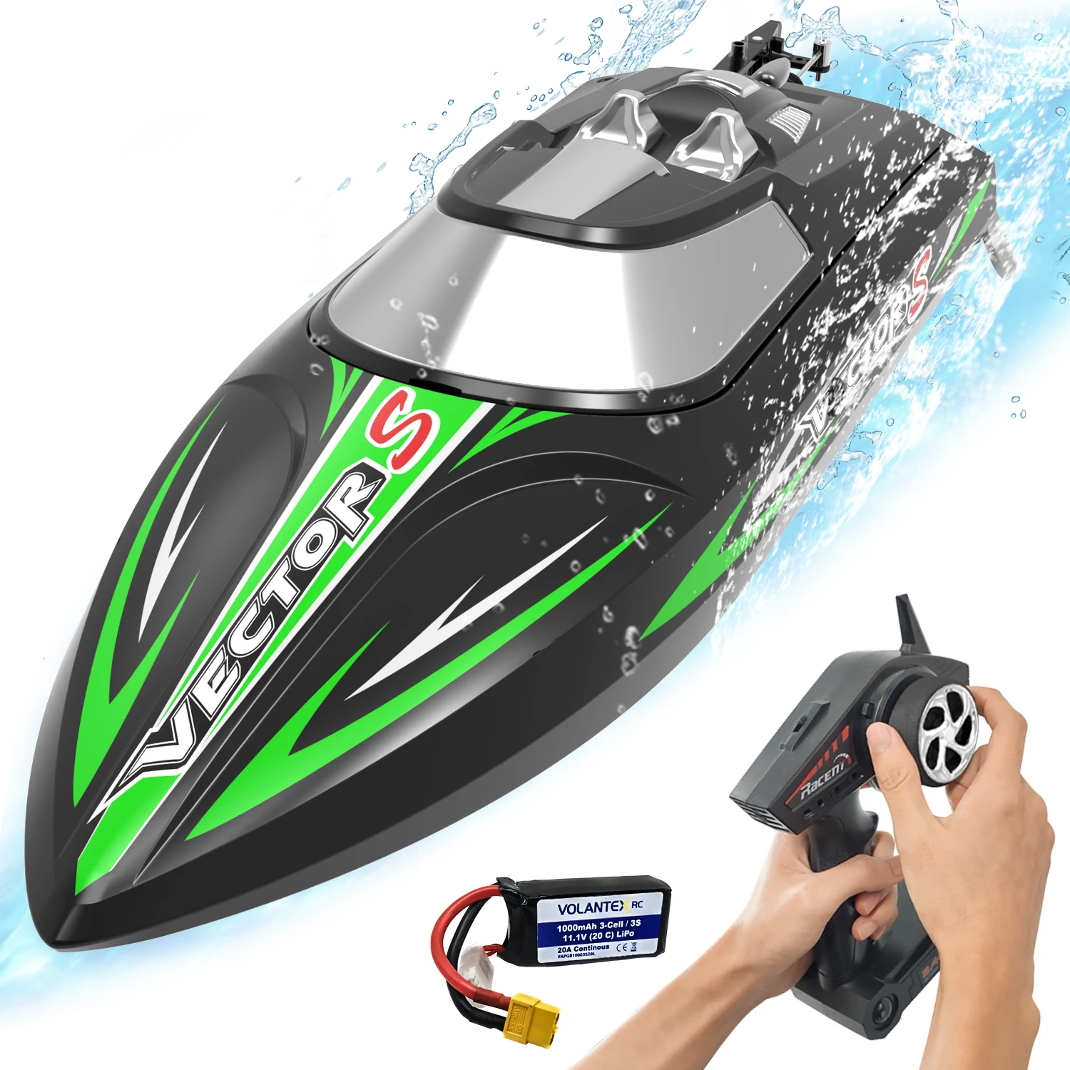

High Speed Brushless Model Boat RTR with Self-Righting & Reverse Function