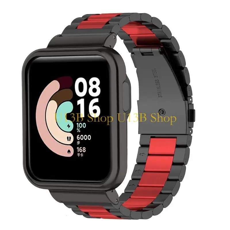 U13B Band Metal-Milanese Strap Sweatproof Wristband untuk Watch Lite/Redmi Watch