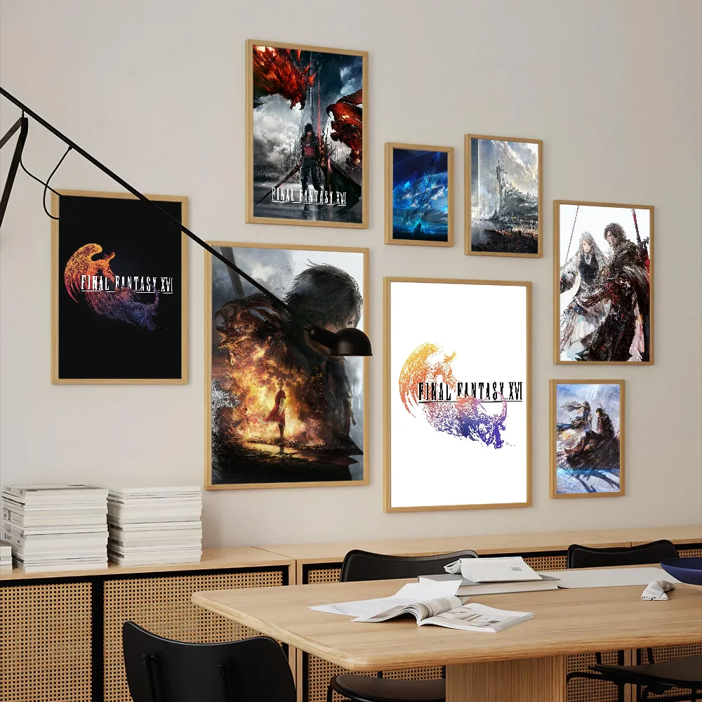 Final Fantasy XVI  Poster Prints Wall Decals Sticker Pictures Living Room Home Decoration