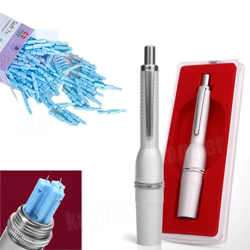 Blood Collection Pen Tips Lancet Lancing Penbloodletting 21G Disposable Sterile for Diabetes Three-needle Pen Multi-four Head