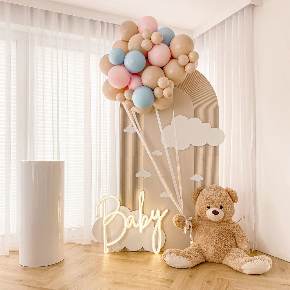 

nude balloon set arch wedding beach maca pink balloon happy birthday party maca blue balloon decoration children adult baby