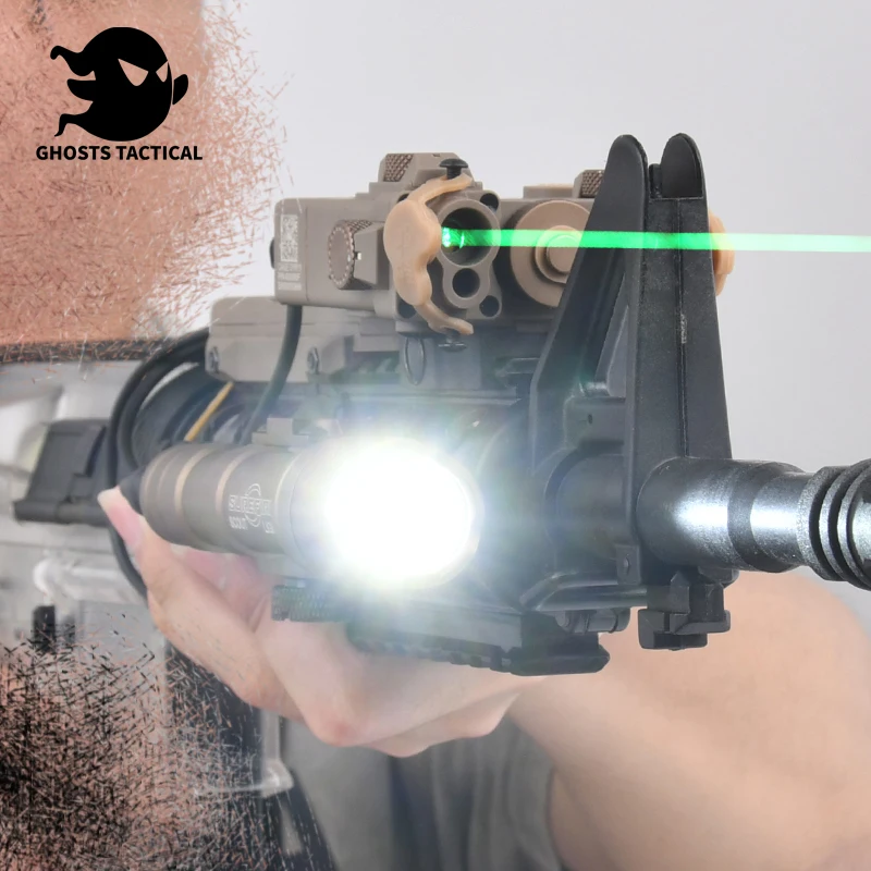 

Tactic DBAL-A2 Simplified Version Surefir M300A M600C Flashlight Sets Red Dot Airsoft Indicator Fit 20mm Rail Hunting Laser