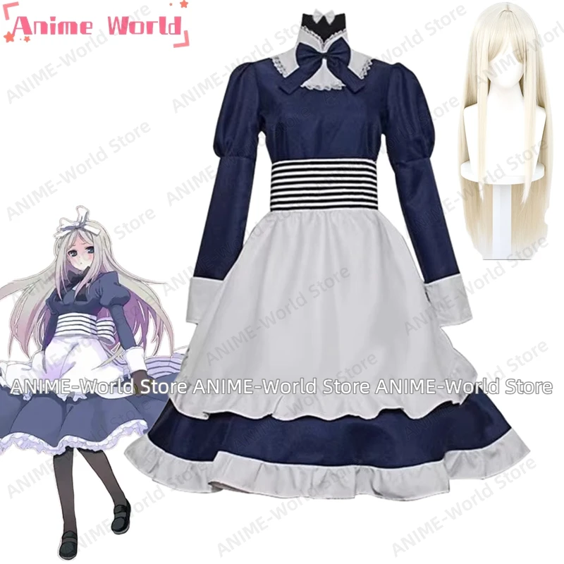 《Tamaño personalizado》APH Axis Powers Hetalia Bielorrusia Anime Cosplay disfraz mucama Lolita fiesta princesa vestido Halloween Navidad Cos peluca