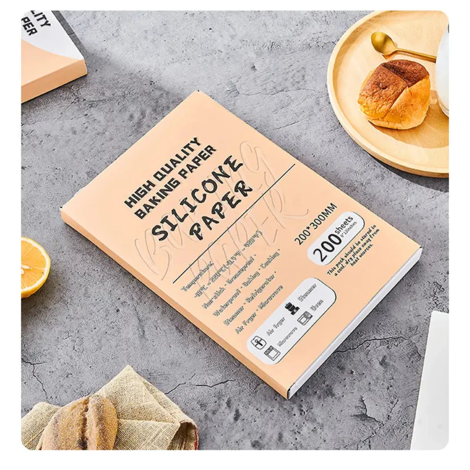 Delicious Non-stick Burger Crafting Paper Sheets - Perfect for Crafting Juicy Burgers with Patty Burger Press - Pack of 200/500p