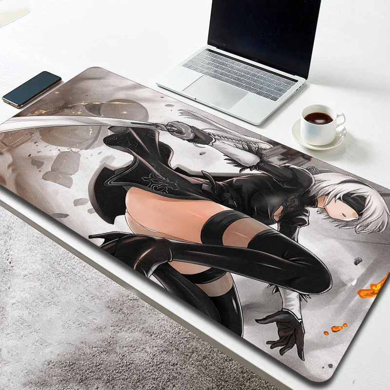 Nier 400x900 Extra Large Anime Mouse Pad Comuter Keyboard Table Pad XL Gamer Comic Mousepad Gaming Accessories Kawaii Pc Cushion