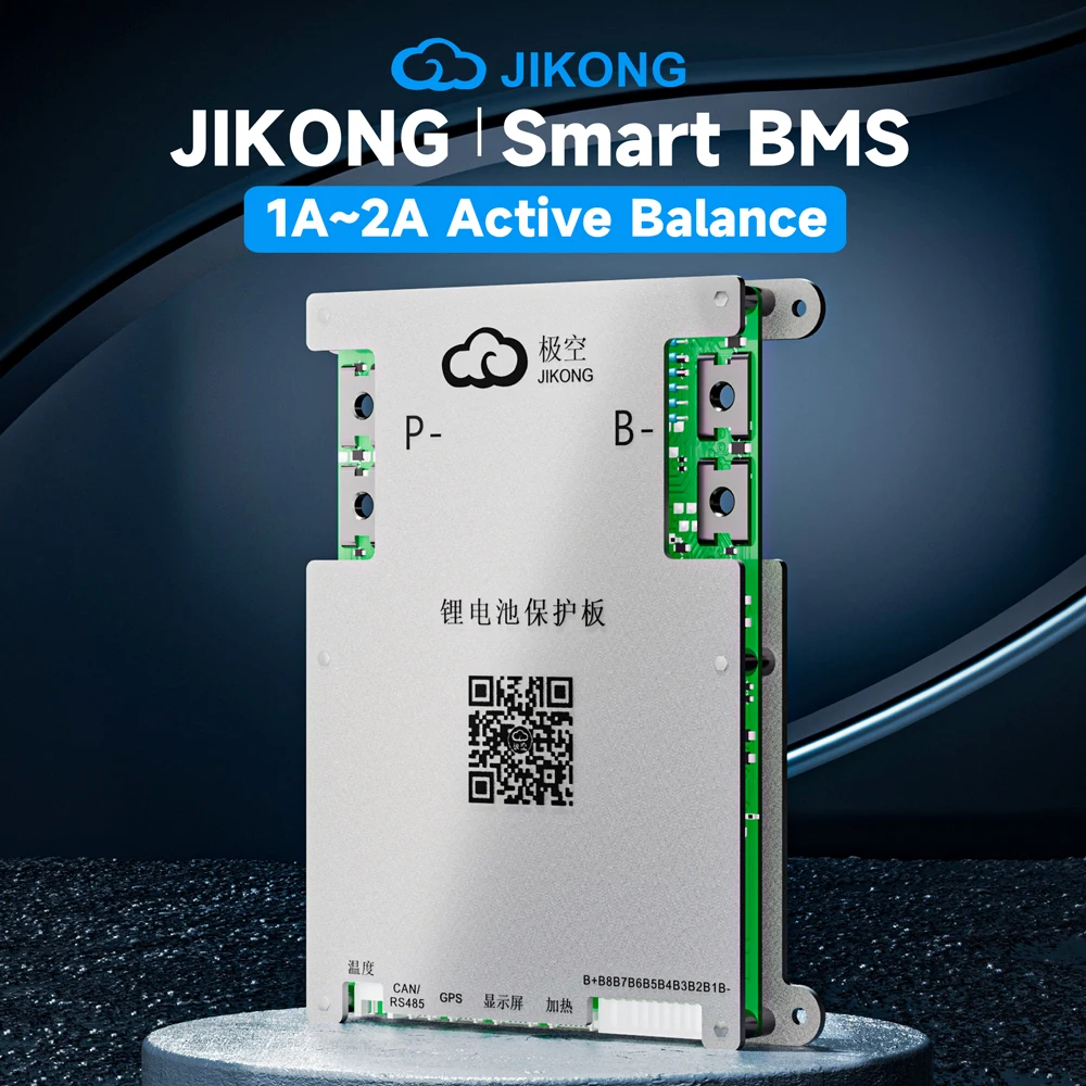 JIKONG BMS B2A8S20P 8S 12S 13S 14S 16S 17S 20S 24S Lithium Battery With 2A Active Balance Heat Function on Sale Smart JKBMS