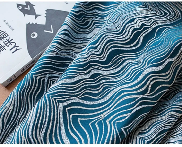 High-Precision Texture Jacquard Curtains for Living Room and Bedroom Modern Nordic Luxury Window Drapes Thicken Custom Decor