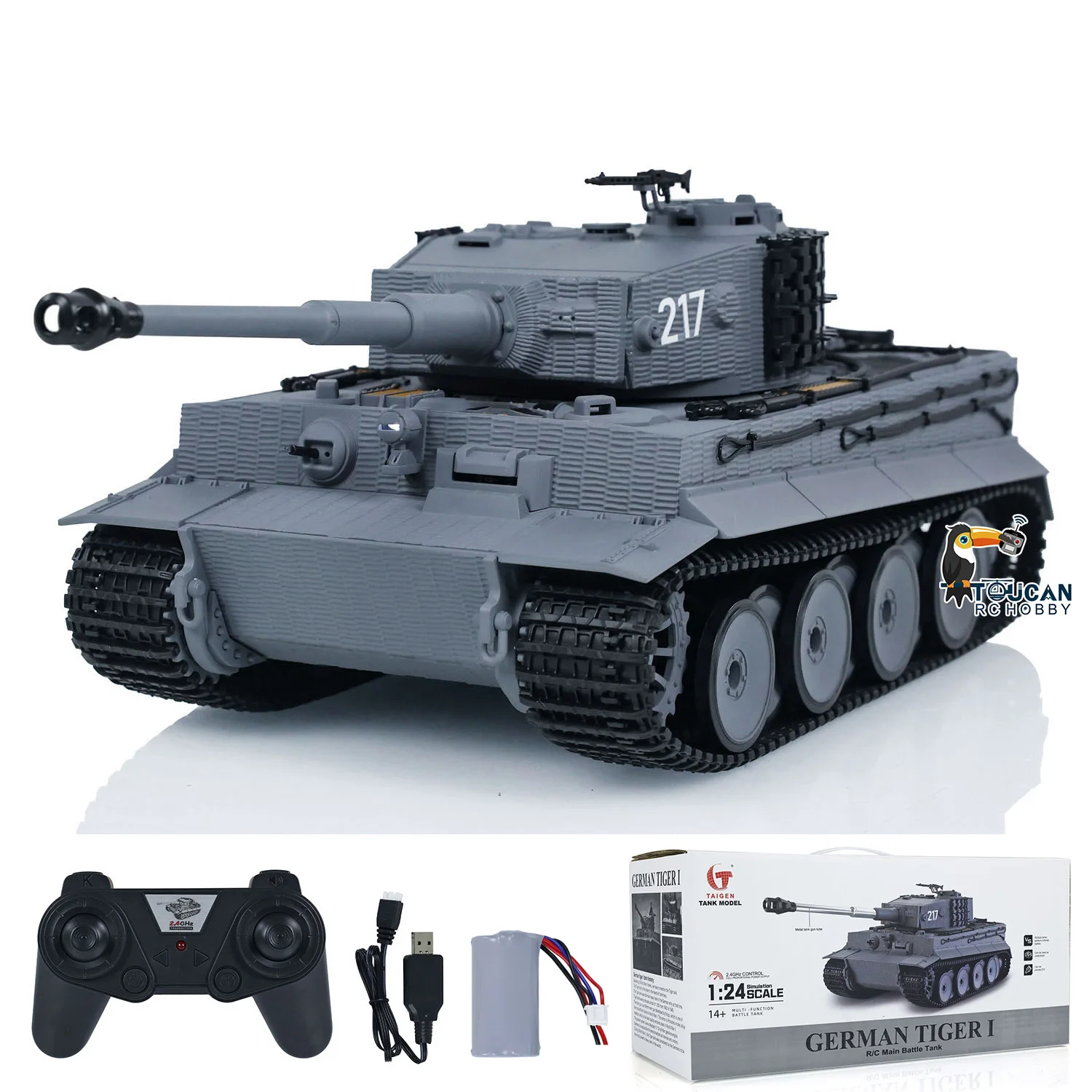 Taigen RC タンク 1/24 RC バトルタンクタイガー I ラジオコントロール