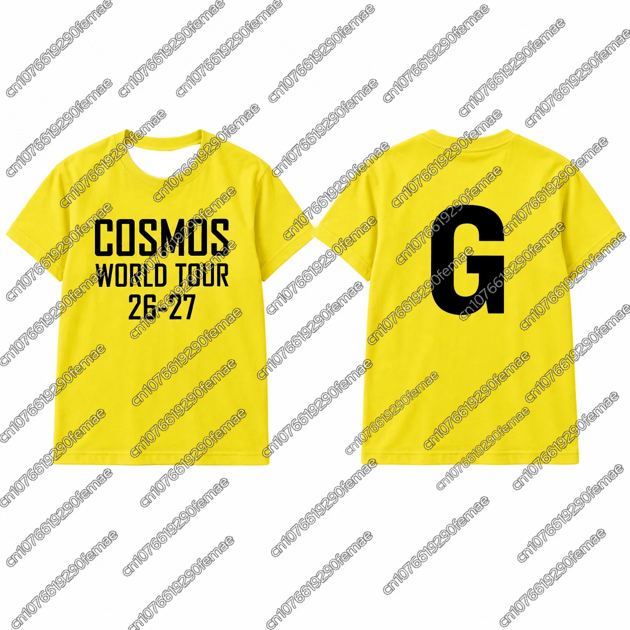 2026 20th COSMOS World Tour Merch T-Shirt Kids Casual Oversized Tee Kpop Festival Rave Concert Top Y2K Streetwear Sports Top