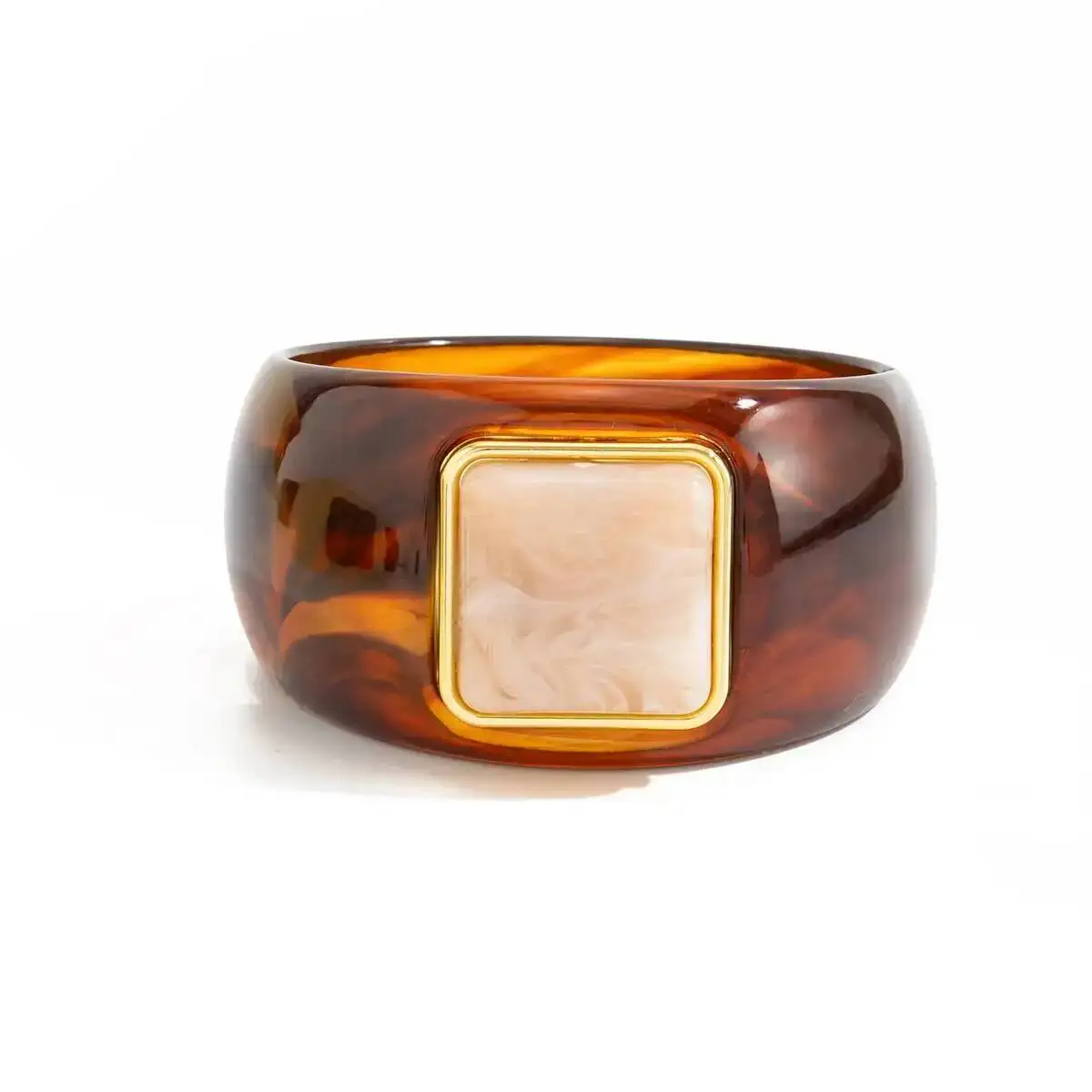 Salircon 6 Colors Creative Stackable Acrylic Resin Chunky Thick Bracelet Bangles Women Steampunk Fashion Charm Jewelry Gifts