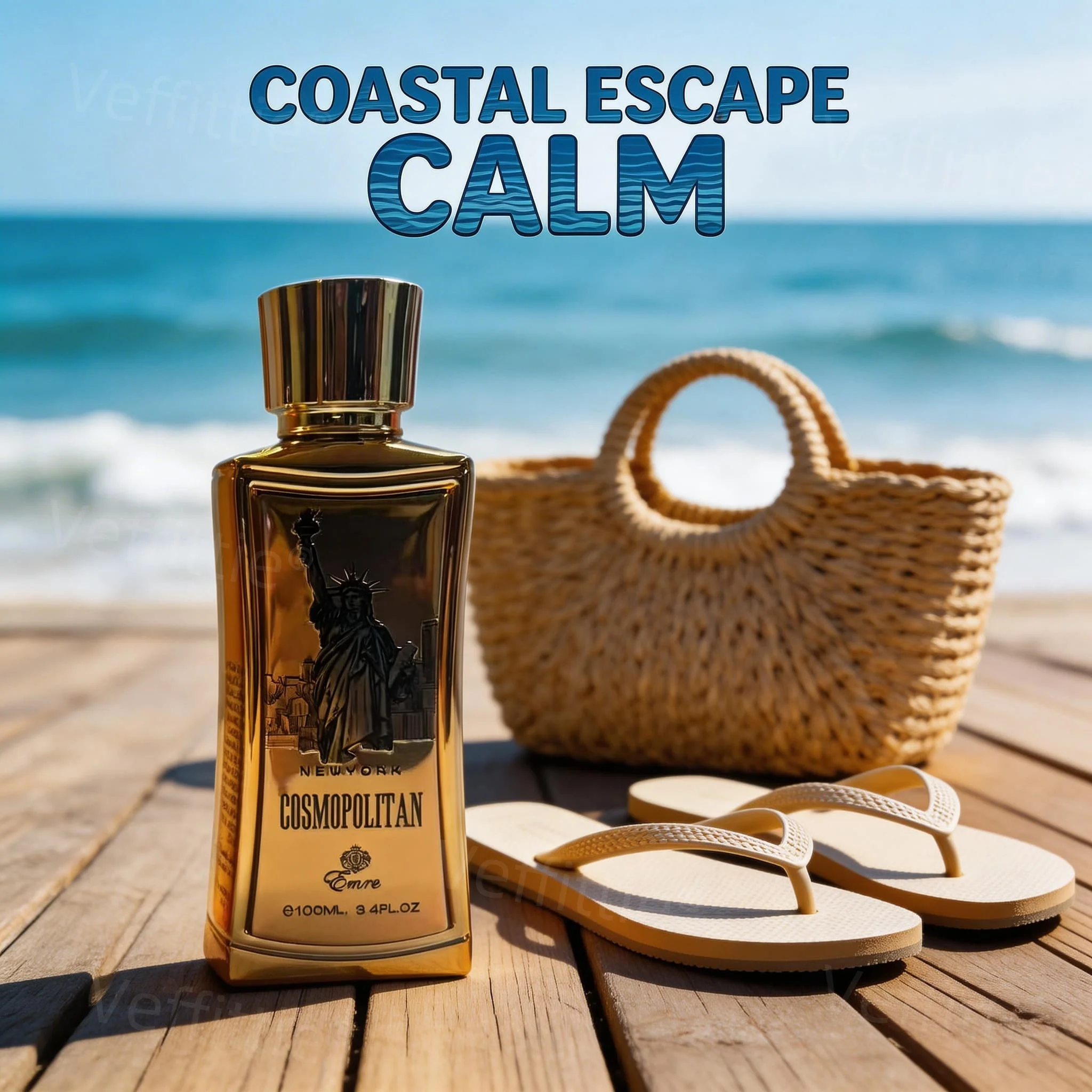 

Travel Escape Spicy Woody Perfume 100ml, cumin lavender notes, geranium birch mid, amber vetiver base, all-day fresh scent