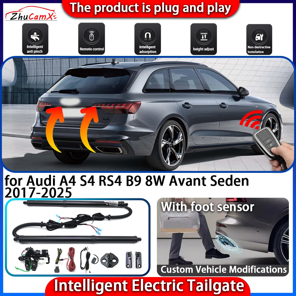 

Smart Powered Tailgate System for Audi A4 S4 RS4 B9 8W Avant Seden 2017-2025 Automatic Intelligent Electric Trunk Lift Control