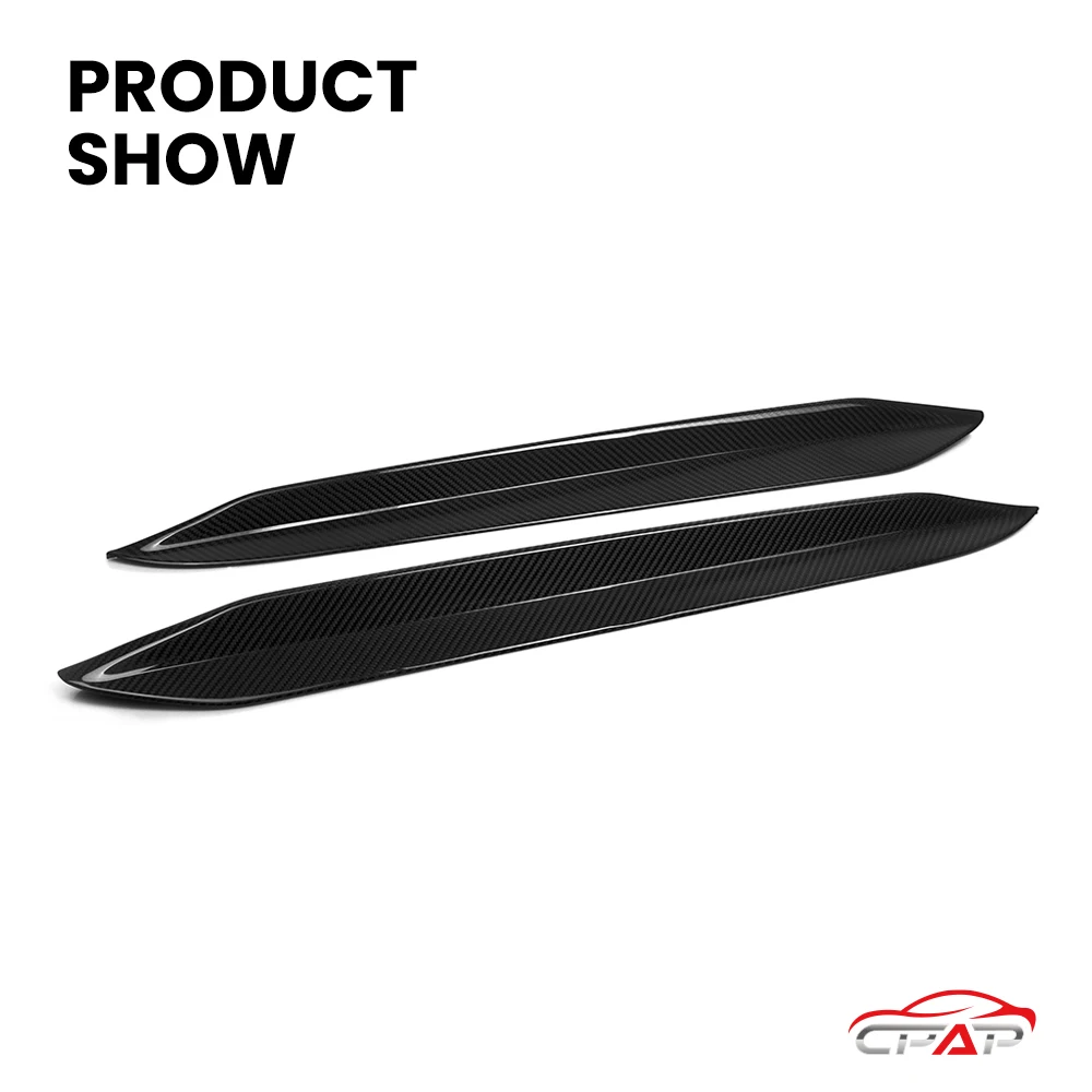 Real Dry Carbon Fiber Rear Window Inserts Trim Glass Side Wing For BMW X6 G06/G60 LCI X6M F96/F96 LCI MP Style 2020-IN