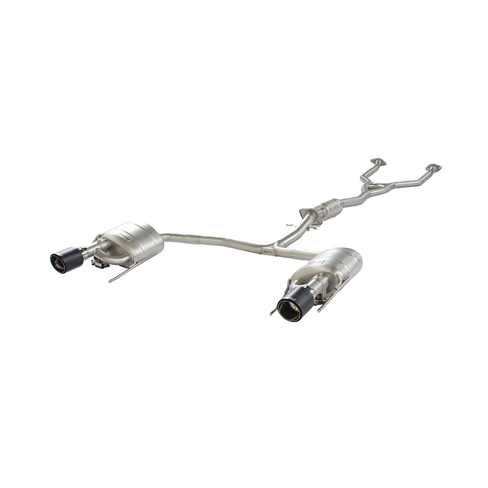 

Звуковая выхлопная труба из нержавеющей стали с клапаном Valvetronic и глушителем для выхлопной системы 2.5L V6 с наконечниками из углеродного волокна