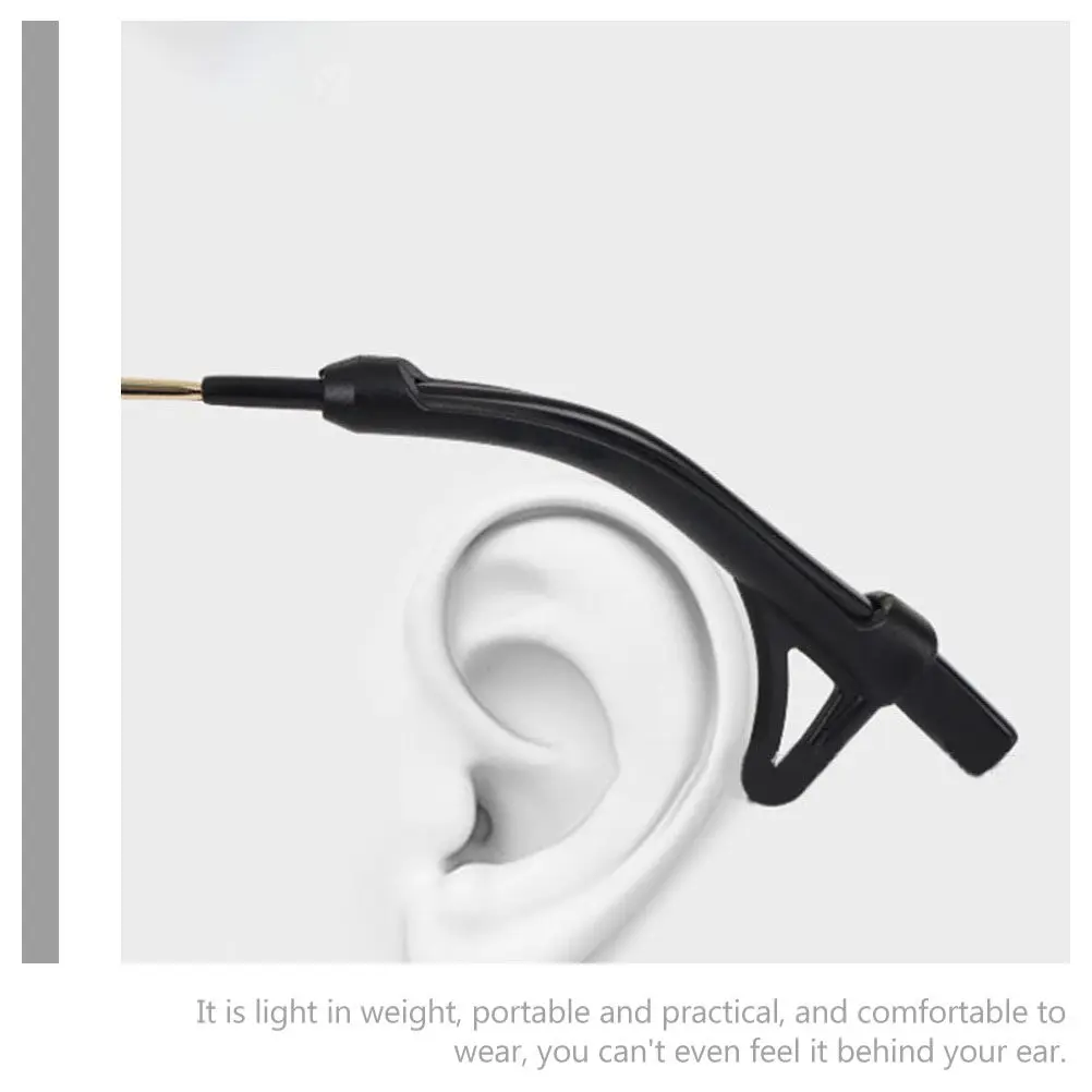 

12Pairs Silicone Eyeglass Ear Grips Anti-Slip Temple Sleeves for Glasses Sunglasses Reading Eyewear Lightweight Invisible