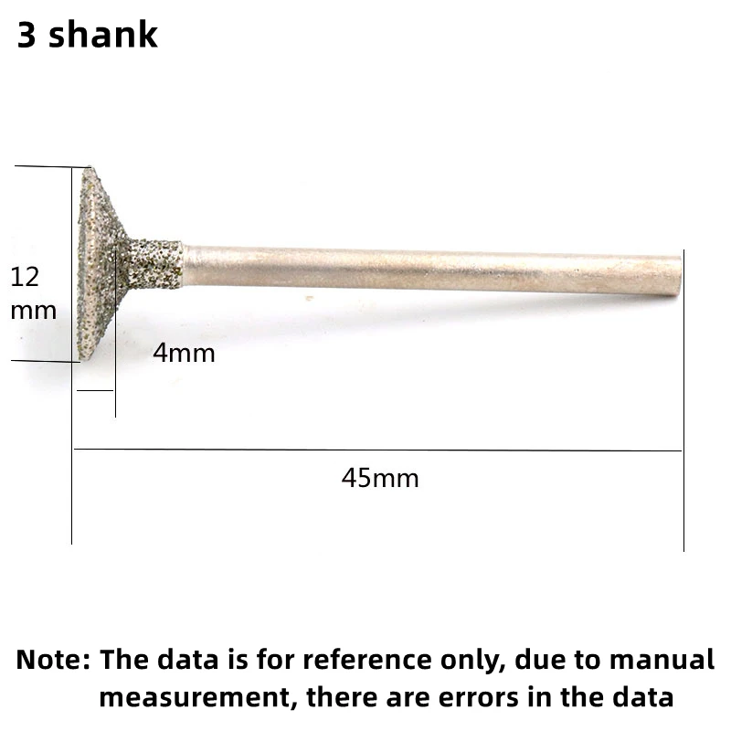 2.35/3mm Shank Grinding Head Bit Grinding Accessories Jade Carving Tools Burr Engraving Bit For Rotary Tools