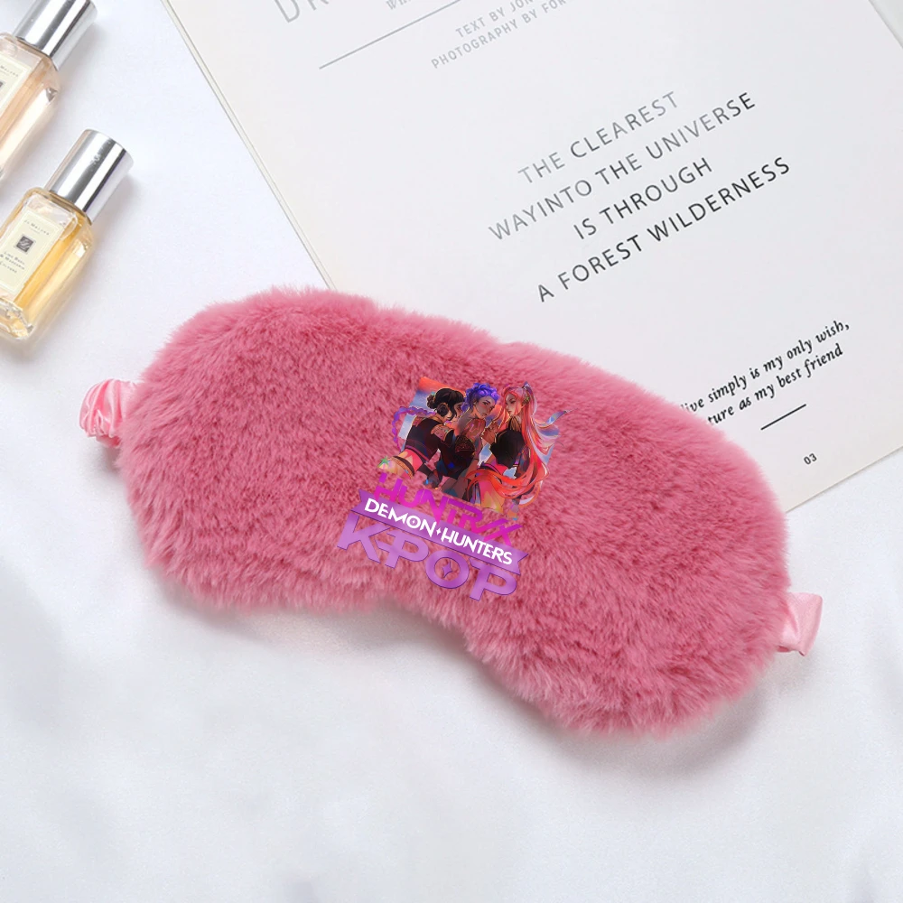 KPop Demon Hunters Kids Anime Pluche Ooglapje Kind Kawaii Slaapmaskers Volwassen Ogen Schaduw Mode Gedrukt Slaapmasker Party Geschenken