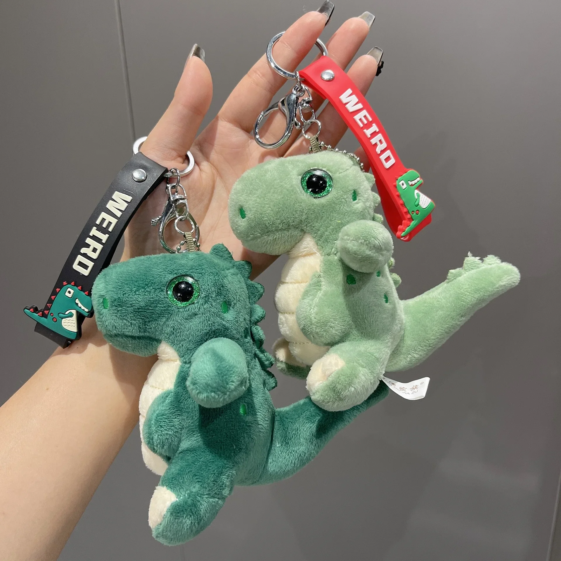 2024 Hot Cartoon Creative Dinosaur Doll Car Keychain Kawaii Bag Pendant Hobby Collectibles Lightweight Birthday Gifts Friends