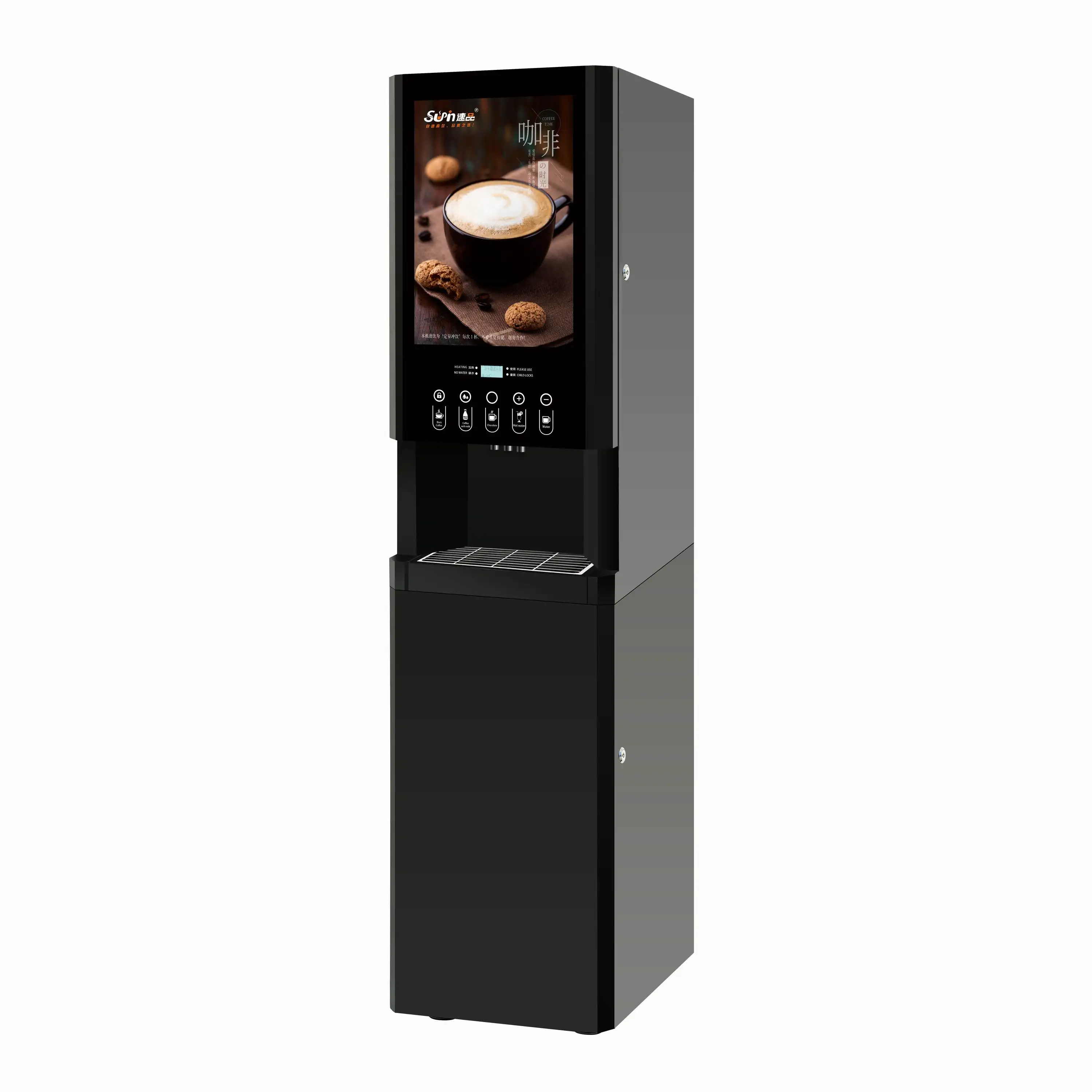 E-30SW Macchina da caffè istantanea Distributore automatico di latte Distributore d'acqua