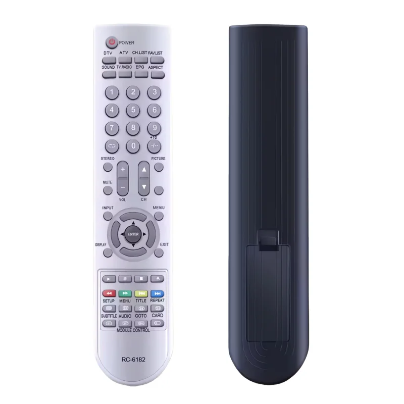 Ergonomic RC-6182 TV Remote Controller, Suitable for TEAC LCDV1955HD LCDV2255HD Television