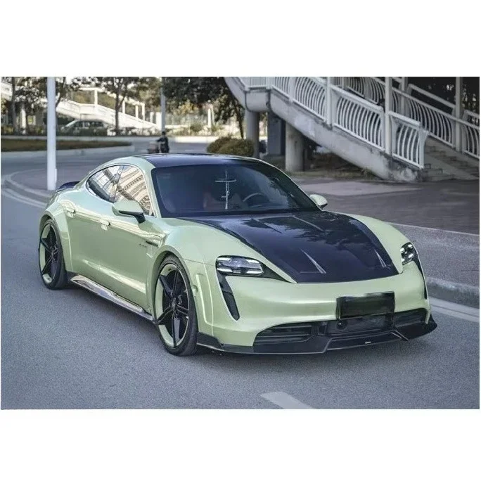 Update to CMST Carbon Fiber Hood for Taycan Bonnet Body Kit Car Part 5
