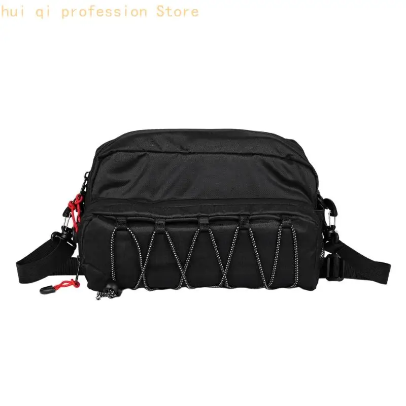 Motorrad-Fronttasche mit zwei Hauptfächern und Tragegurt H8WE – Detail 5