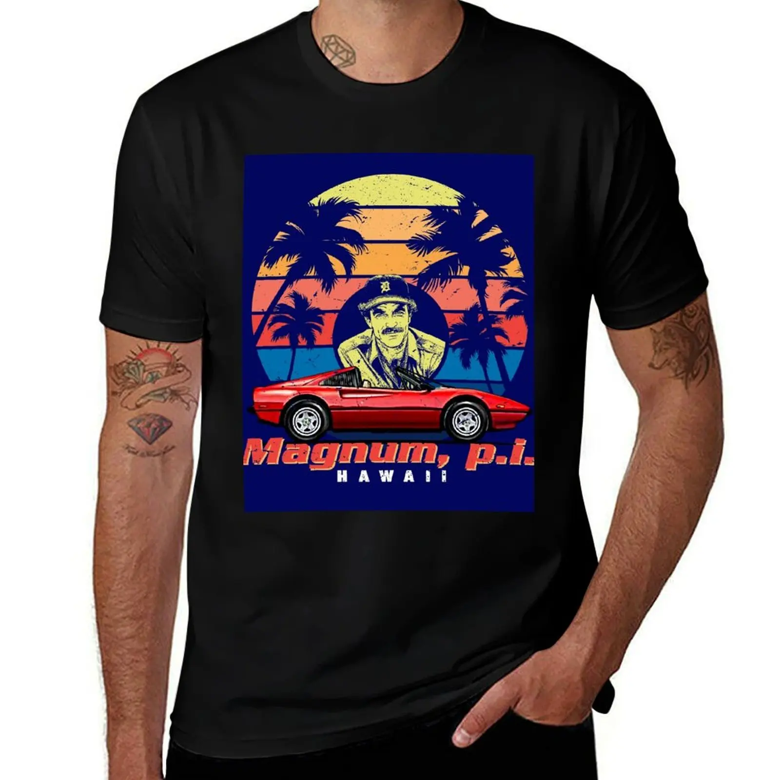 

Magnum PI Retro T-Shirt sublime graphic t shirts vintage t shirts Funny t-shirts t shirts for men pack