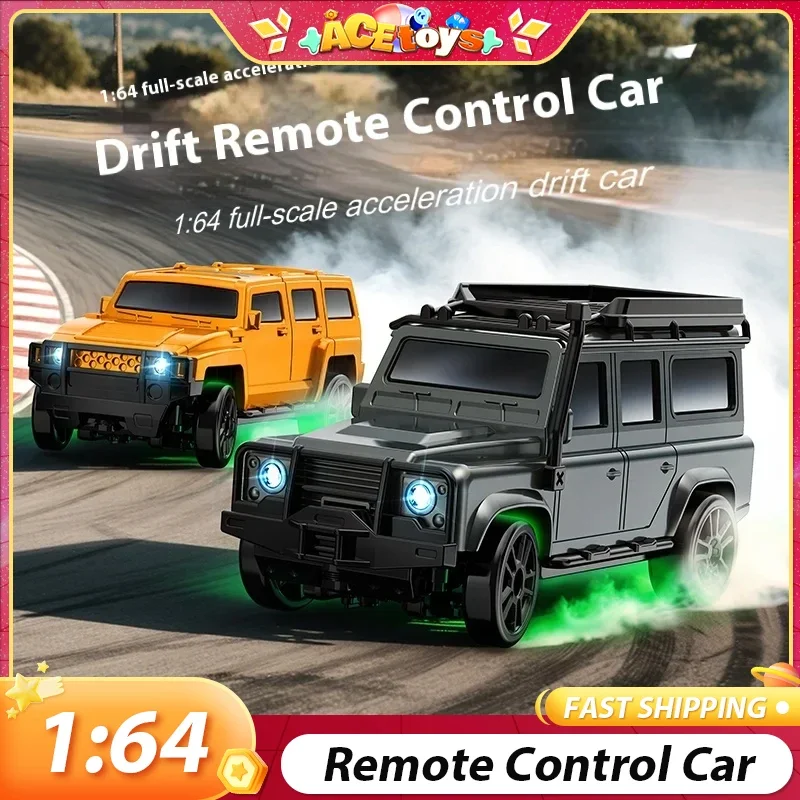 

1:64 настольный дрифтовый автомобиль с полным приводом, мини-игрушка для гонок с перезаряжаемой батареей, детский рождественский подарок