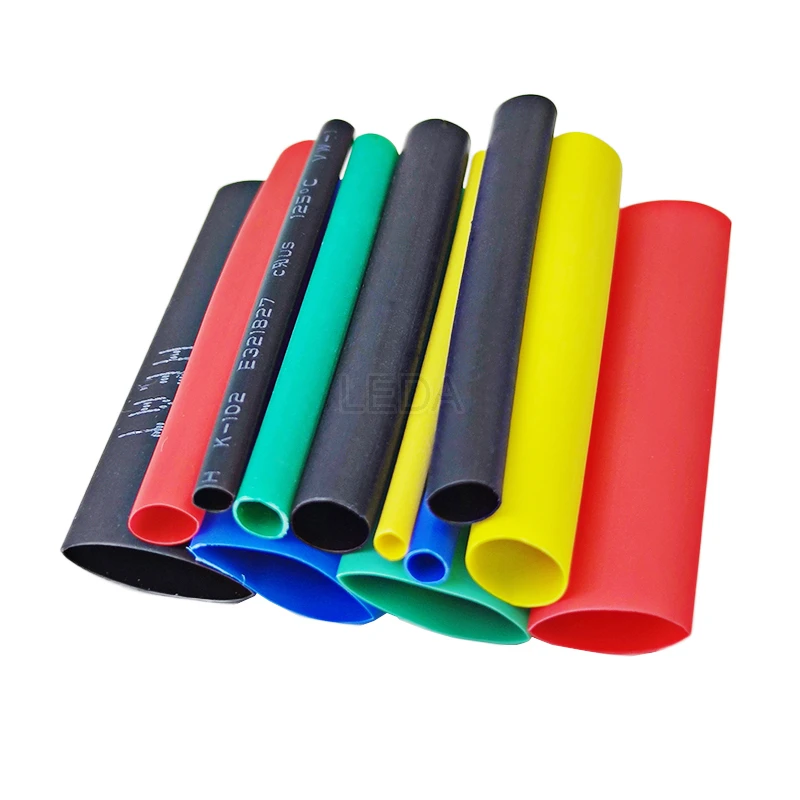 580-530pcs Heat-shrink Tubing Thermoresistant Tube Heat Shrink Wrapping Kit Electrical Connection Wire Cable Insulation Sleeving