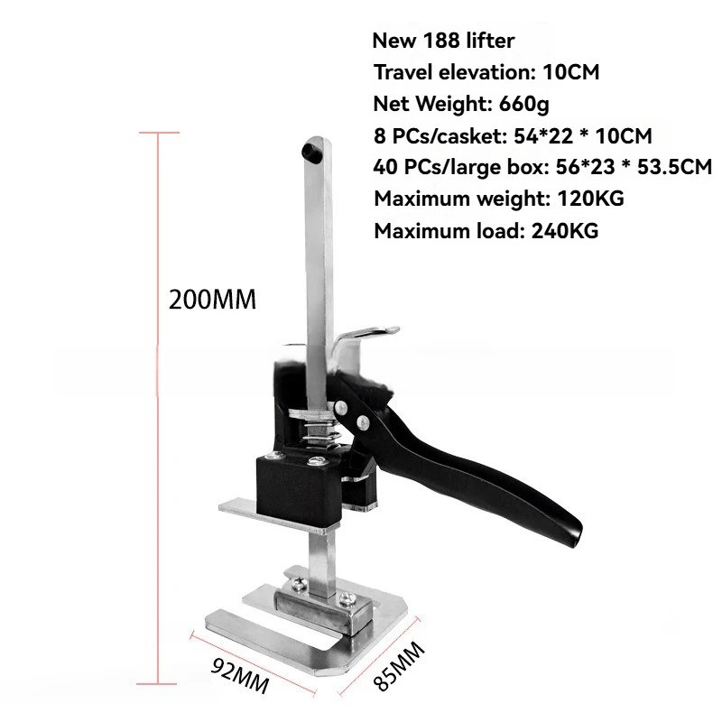Tile Height Regulator Foot Lifter Wall Tiles Lift Positioning Leveling Lift Auxiliary Tool Lift Leveling Adjuster