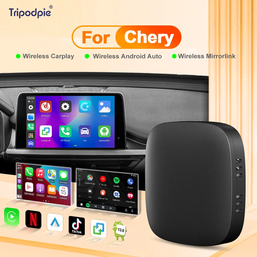 

Carplay Ai Box Wireless CarPlay Android Auto для Netflix Youtube для Chery Arrizo 5 Arrizo 7 Tiggo 3 Tiggo 3X Tiggo 5X Tiggo 2