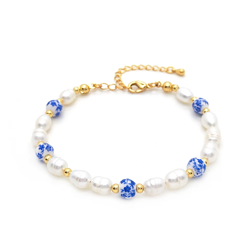 KKBEAD Natural Pearl Bracelet Femme Vinatage Jewelry for Women Handmade Beaded Bracelets Christmas Gift Pulseras Mujer Moda