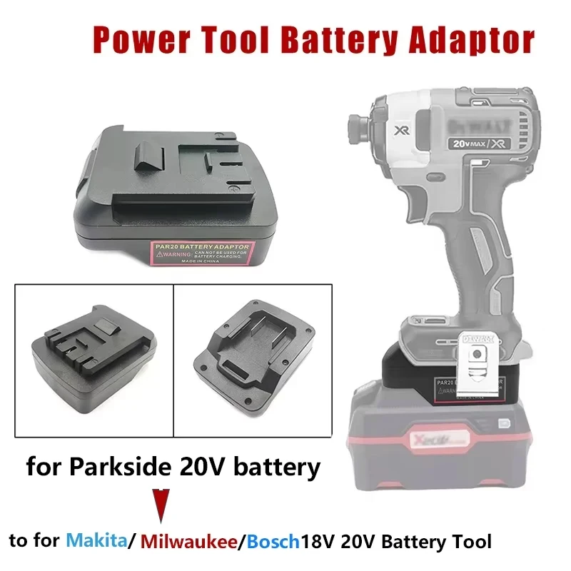 Adapter Converter for Parkside 20V Li-Ion Battery to for Dewalt/Makita/Milwaukee/Bosch18V 20V Battery Power Tool Accessories