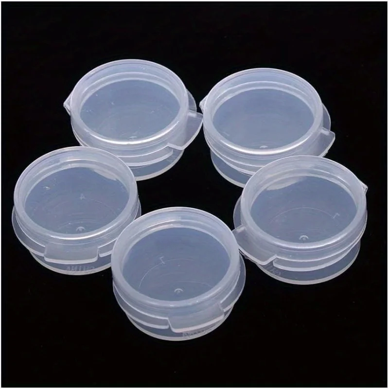 Makeup jar with snap-on lid - A storage container for makeup, travel, and sample mixing.
