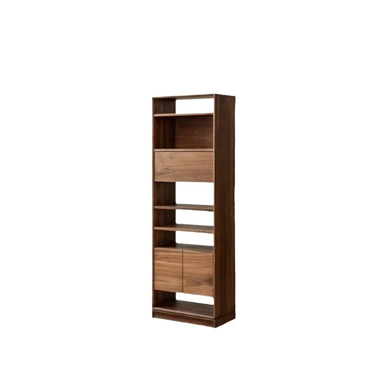 

North American black walnut solid wood bookshelf bookcase partition shelf display cabinet Bogu shelf log all solid wood cabinet