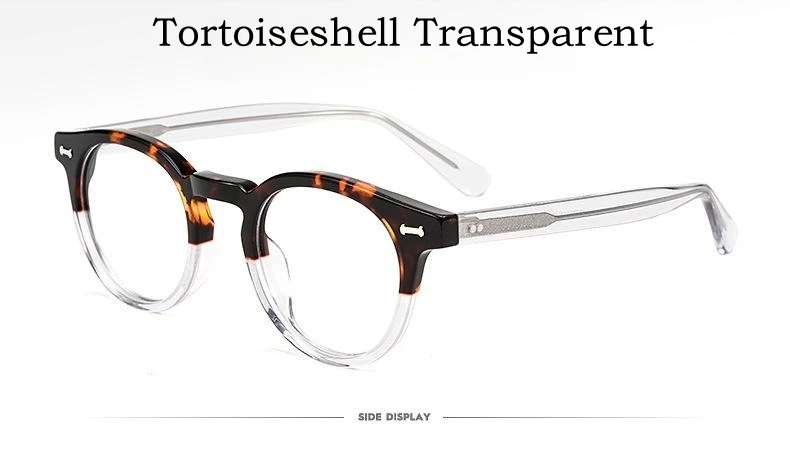 Yimaruili Modetrend Luxus High-End-Acetat Brillen Retro runde optische Brille Rahmen für Männer und Frauen kbt9861 – Detail 12