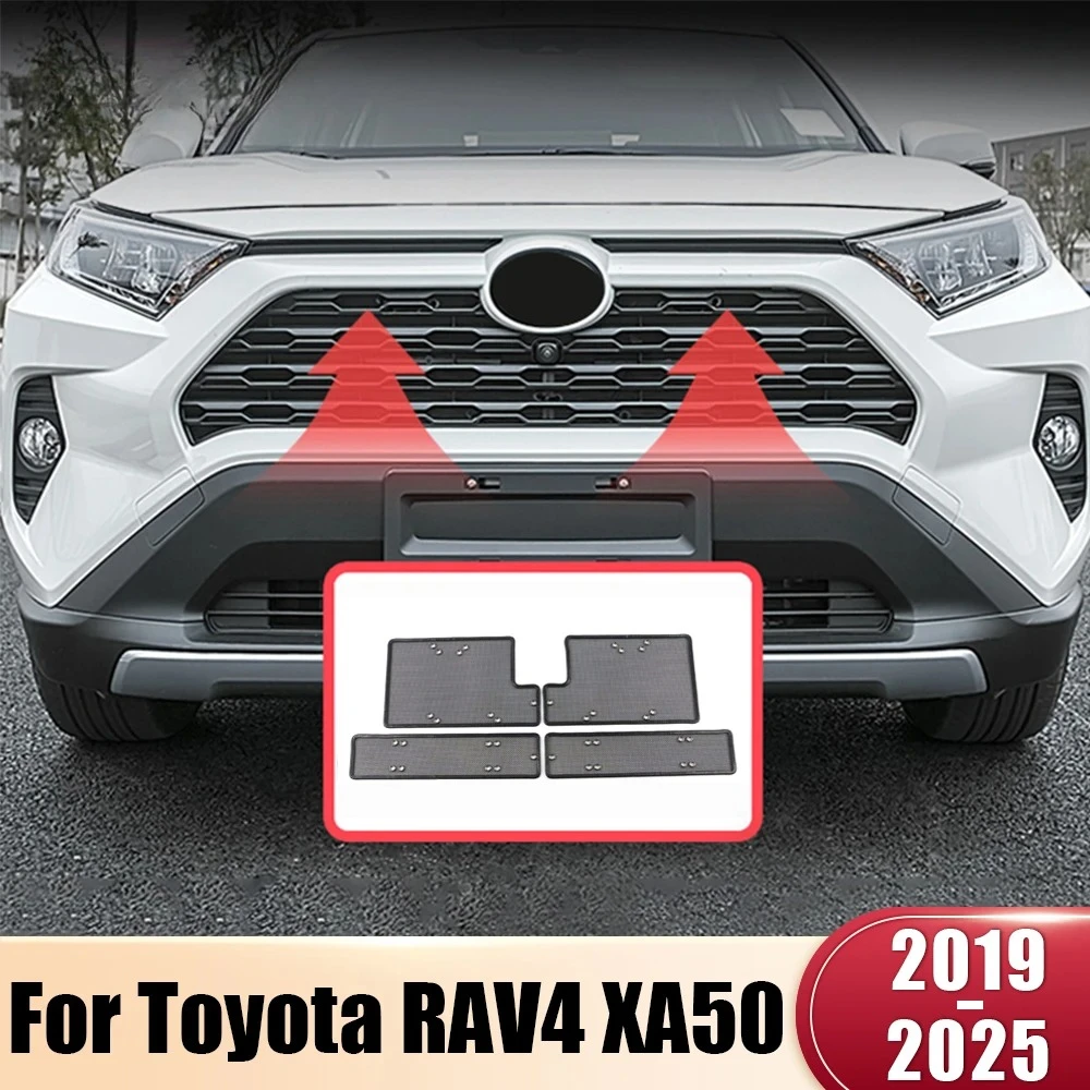 

Для Toyota RAV4 XA50 2019-2025 гибридных автомобилей: Сетка-сетка от насекомых для передней решетки, внешние аксессуары
