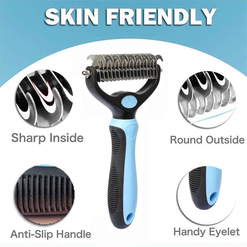 Dog Cat Hair Removal Comb Pet Long Hair Short Hair Pet Grooming Care Brush Trimming Dematting Brush Dog Pet Grooming Equipment