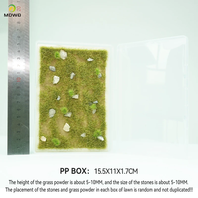DIY Sand Table Model Simulation Grass Powder Ground Stone Particles Vegetation Micro Landscape Lawn Building Materials Kit